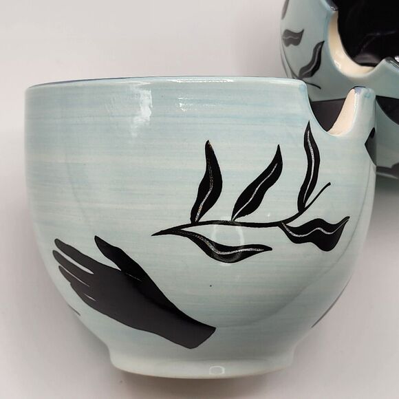 UO Home Set of 2 Ramen Noodle Bowls with Chopstick Holders Sticks Not Included - Picture 12 of 16